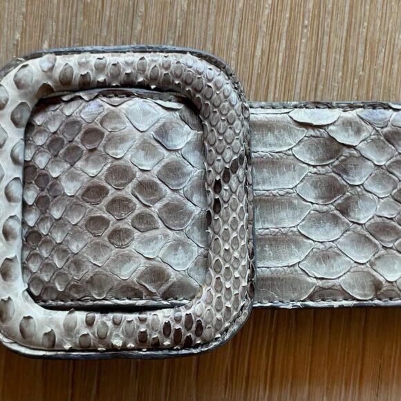 Gorgeous genuine python belt by Italian leathermaster de Nicola, NWOT, 85cm main image 8